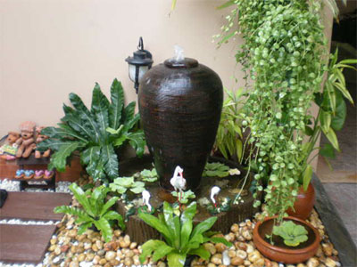 สวนน้ำภายนอกบ้าน